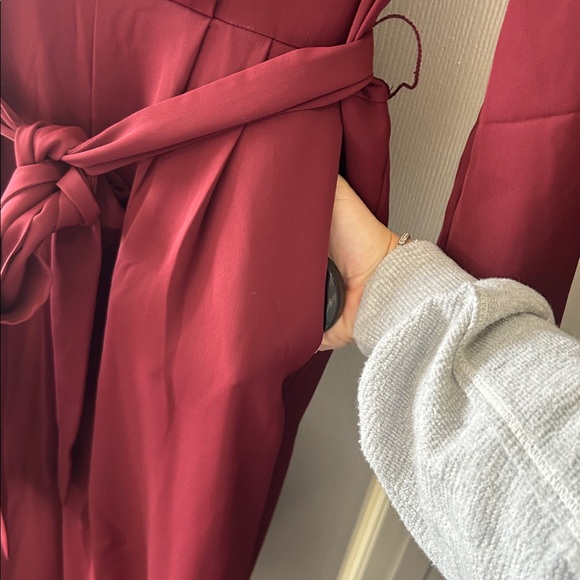 NWT Banana Republic Factory Crepe Deep V-Neck Jumpsuit - Picture 5 of 6